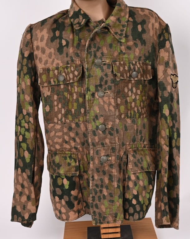 WWII SS M44 DOT PATTERN CAMOUFLAGE FIELD BLOUSE (1 of 7)