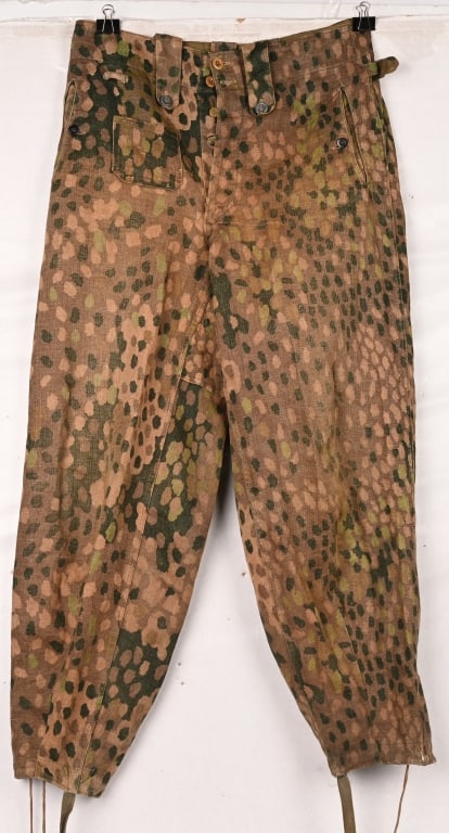 WW2 WAFFEN SS DOT PATTERN HBT CAMO PANZER TROUSERS (1 of 9)