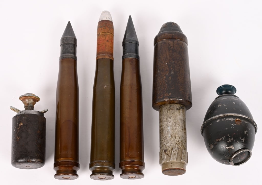 WWII NAZI GERMAN ORDNANCE LOT RIFLE GRENADE SHELLS (1 of 6)