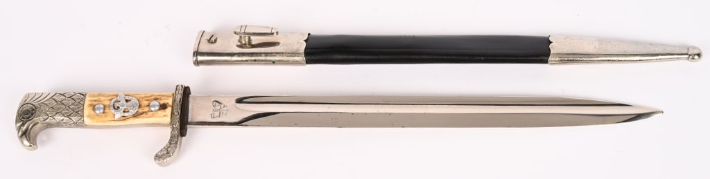 WWII NAZI GERMAN POLIZEI STAG GRIP BAYONET WW2 (1 of 7)