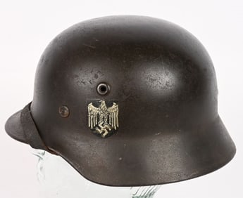 WWII NAZI GERMAN ARMY M40 DD HELMET Q62 WW2 NAMED
