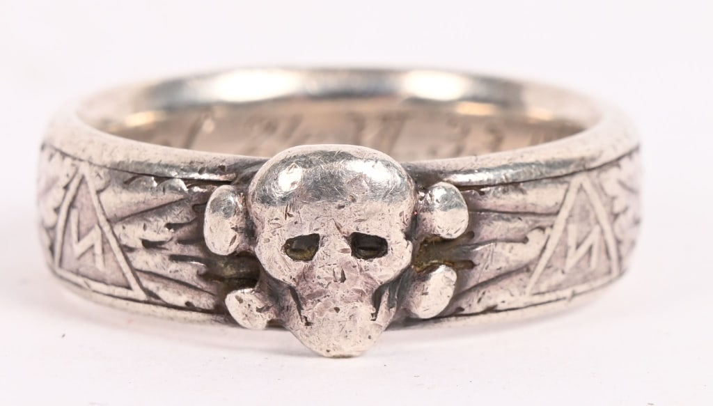 WWII NAZI 1933 BRIGADEFÜHRER SS TOTENKOPF RING WW2 (1 of 20)