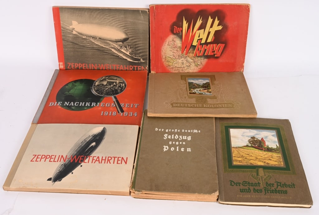WWII NAZI GERMAN CIGARETTE CARD BOOK LOT WW2 (1 of 20)