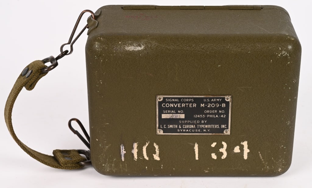 WWII US ARMY M-209-B CIPHER MACHINE WW2 35TH DIV. (1 of 6)