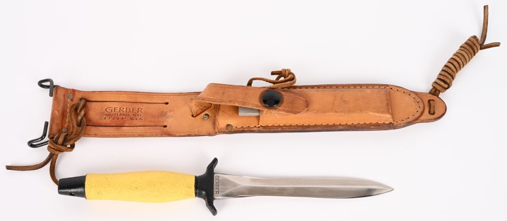 VIETNAM US NAVY SEAL MEMBER GERBER WS2 DIVE KNIFE (1 of 5)
