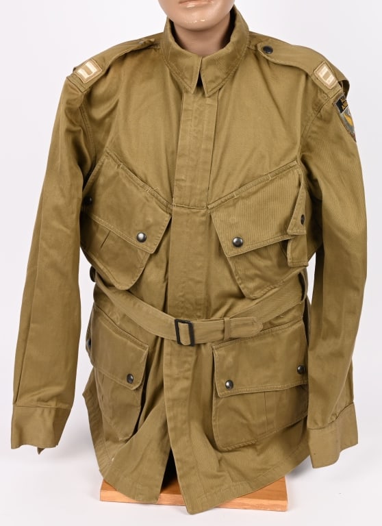 WWII US ARMY M42 JUMP JACKET NAMED TO OFFICER WW2 (1 of 17)