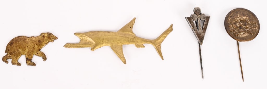 WWII NAZI GERMAN U BOAT BADGE LOT U68 U108 U381: Lot of U Boat Badges to include 1) WWII NAZI GERMAN KRIEGSMARINE U-1008 BADGE WW2. WWII Hand Made U-Boot badge for boat U-1008. Insignia measures 2 7/8 wide. Badge is made of cast brass and