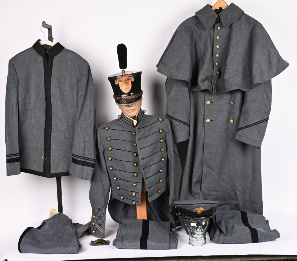 WWII BRIGADIER GENERAL WEST POINT UNIFORM GROUP: West Point Uniform Grouping of Brigadier General John Herbert Holdridge. The uniforms are complete with Overcoat and Helmet and in excellent condition. Named to the interior. Excellent. Her