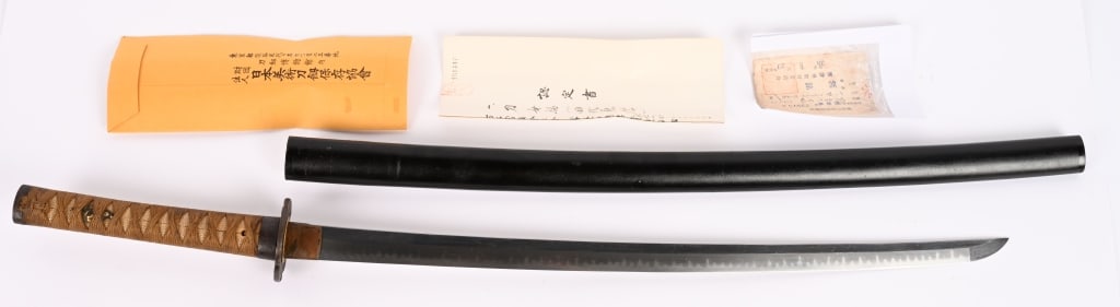 JAPANESE KATANA SWORD w/ SAYA TASHIRO KANENOBU EDO (1 of 13)