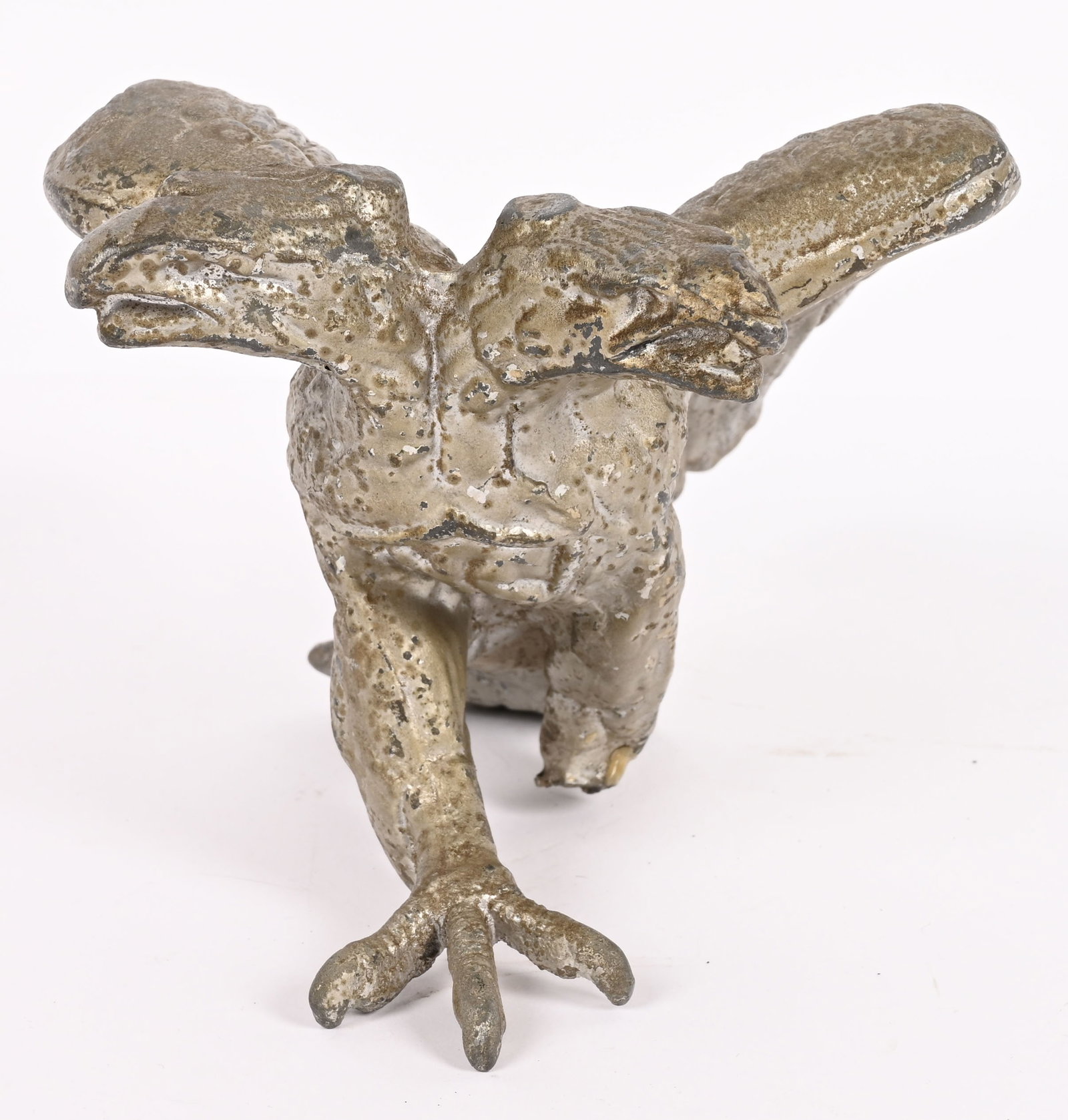 IMPERIAL RUSSIAN GARDE DU CORPS HELMET TOP: Imperial Russian Garde Du Corps Helmet Top. This three dimensional but with damage. One of the Double Headed Eagles Claws have been busted as well as the crown. Still is very attractive for static dis