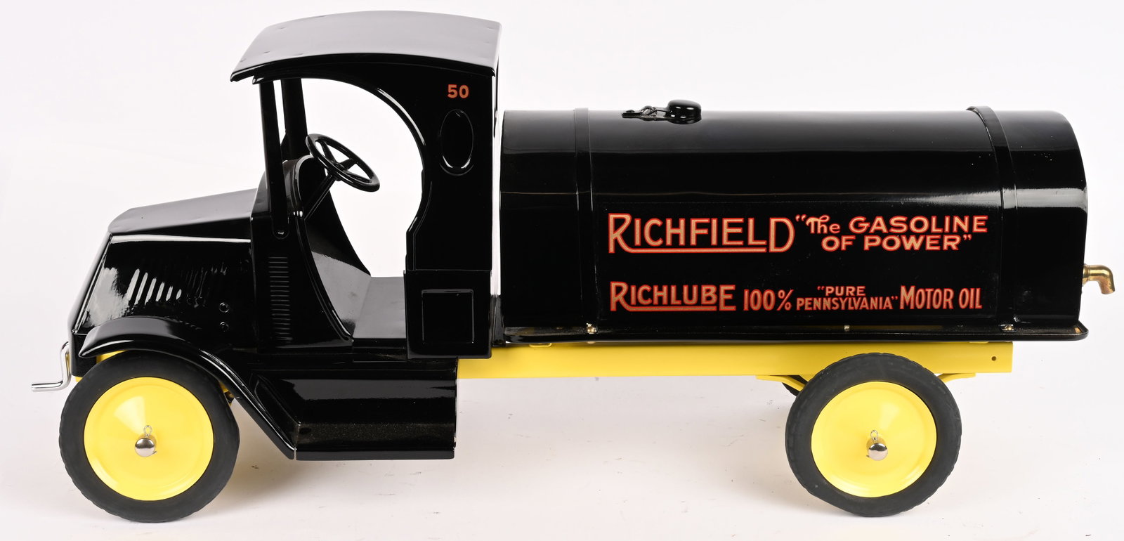 AMERICAN NATIONAL RICHFIELD TANK TRUCK: Professionally restored American National Richfield Tank Truck. Very well done beautiful truck. 29" Excellent