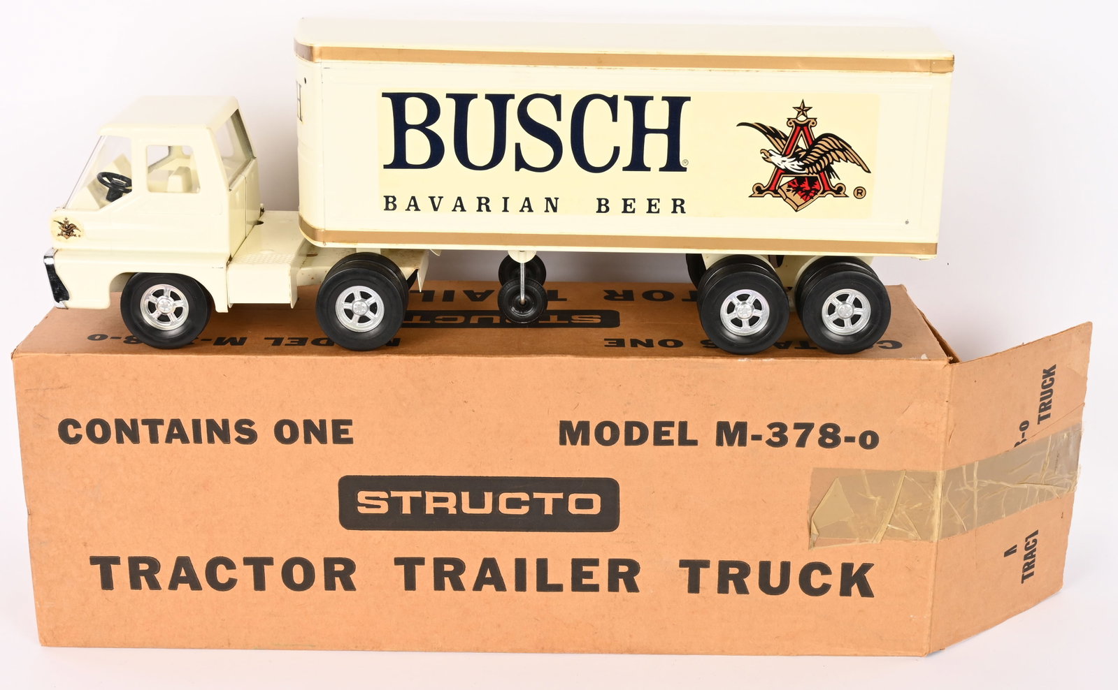 STRUCTO BUSCH BEER TRACTOR TRAILER w/ BOX (1 of 10)