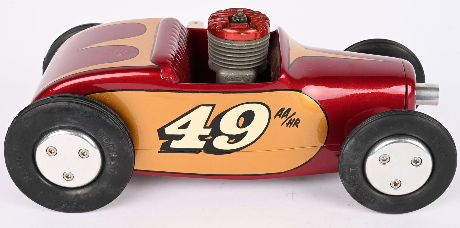 CAMERON RODZY GAS POWERED RACER COVERSION: Cameron Rodzy Gas Powered Tether Racer. Great looking conversion with McCoy Engine. Great looking Car. 10" Excellent