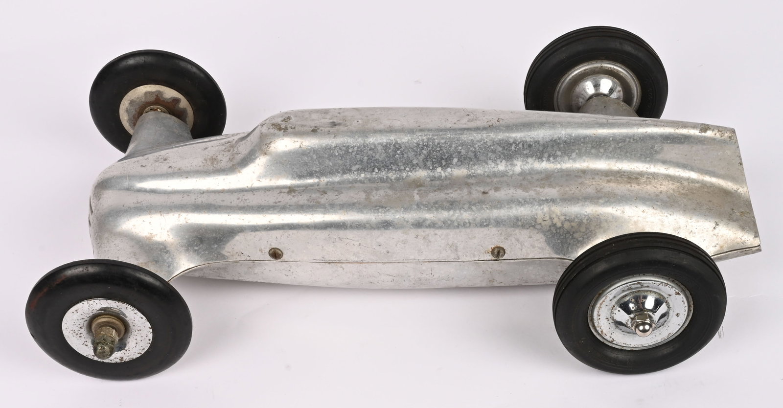 REXNER ZIPPER GAS POWERED TETHER RACE CAR: Rexner Zipper Gas Powered Tether Race Car. All original and in great condition. No running gear or engine. A very hard to find racer. 17" Excellent