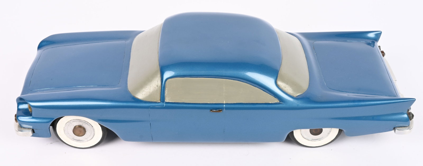 FISHER BODY CRAFTSMAN GUILD STYLING MODEL CAR: Outstanding 1960s Fisher Body Craftsman Guild Styling Model Car. Wonderful hand built wooden model 2 door coupe. Very nice details. A rare and wonderful piece of automotive history. 14" Excellent