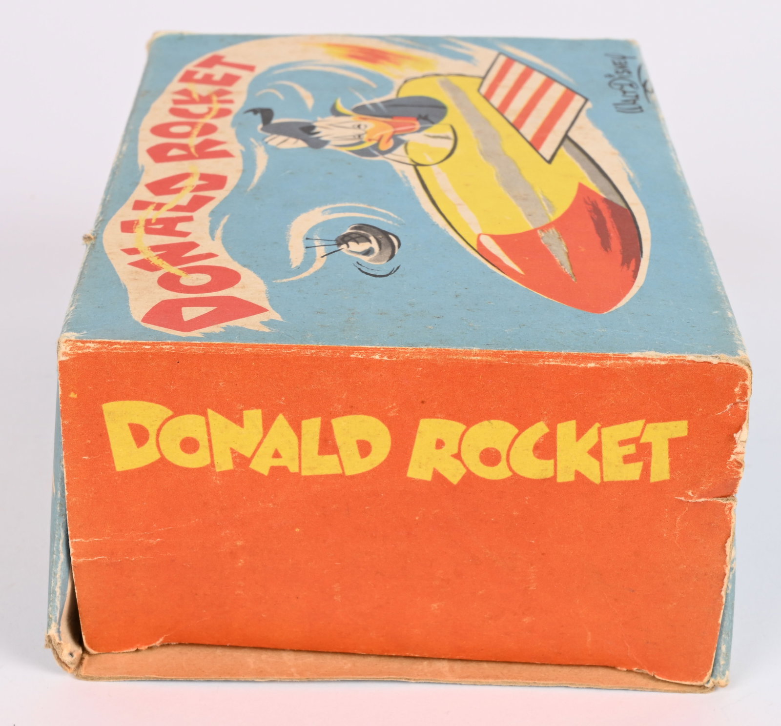 FRENCH WINDUP DONALD DUCK ROCKET w/ BOX - 11