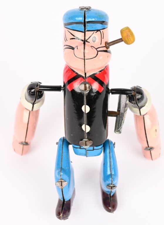LINEMAR TIN WINDUP TUMBLING POPEYE (1 of 6)