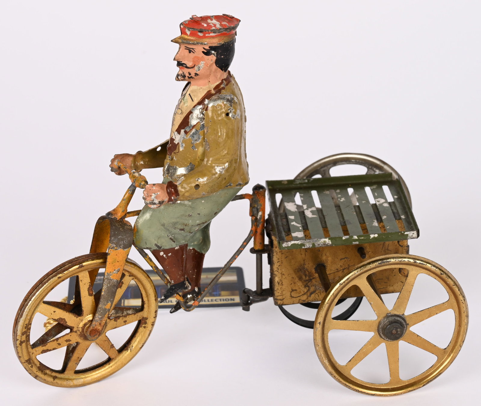 HANS EBERL WINDUP MAN RIDING DELIVERY TRIKE (1 of 9)