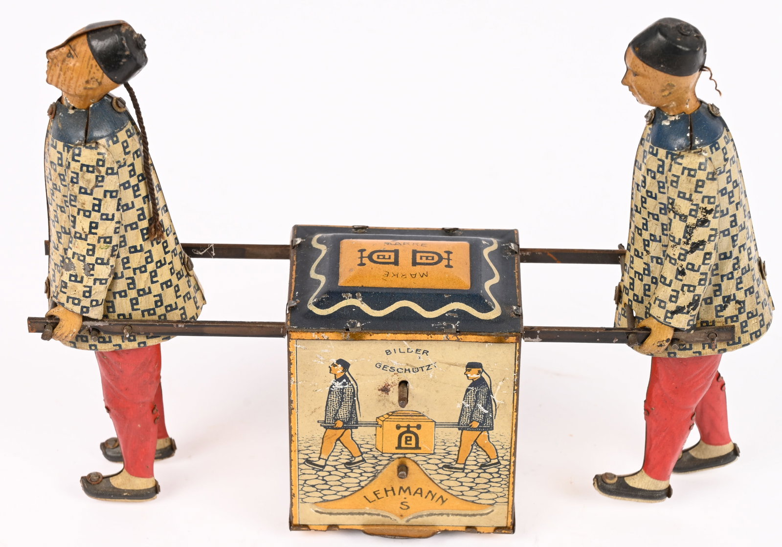 LEHMANN TIN FLYWHEEL KADI CHINAMAN & TEA CHEST (1 of 5)