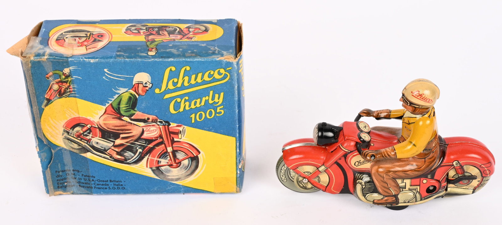 SCHUCO 1005 CHARLY MOTORCYCLE w/ BOX (1 of 11)