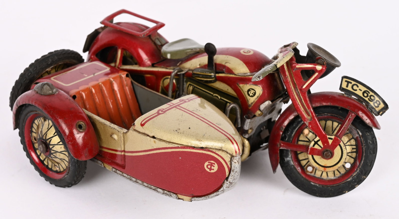 TIPP TIN WINDUP TC-698 BMW MOTORCYCLE & SIDECAR (1 of 6)