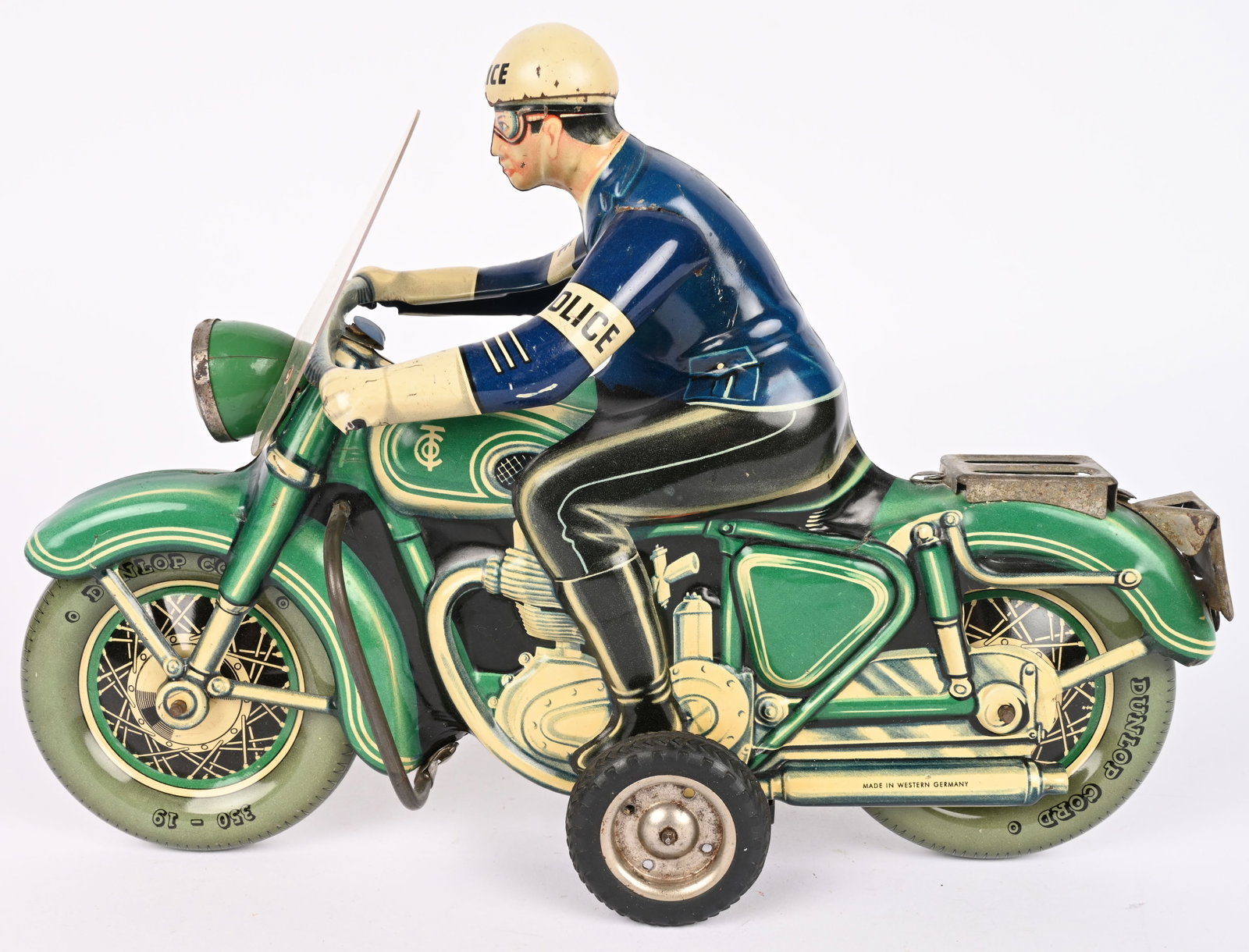 TIPP TIN FRICTION POLICE MOTORCYCLE (1 of 6)