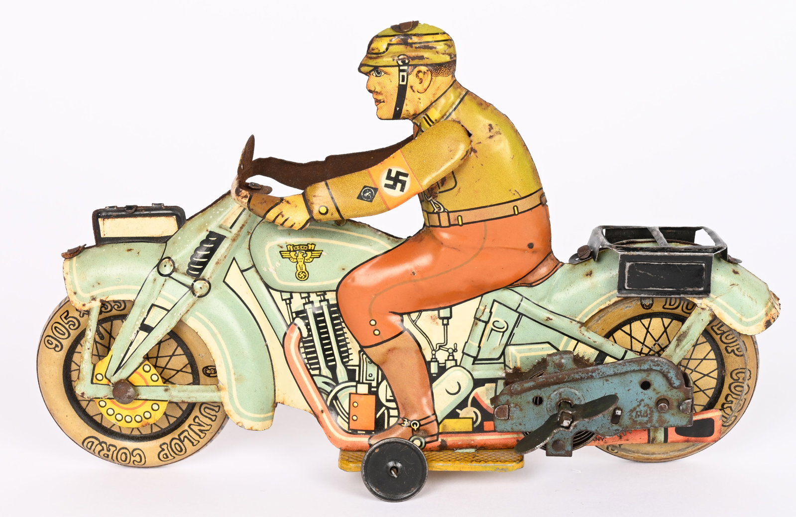 TIPP TIN WINDUP NAZI NSKK MOTORCYCLE w/ SOLDIER (1 of 8)