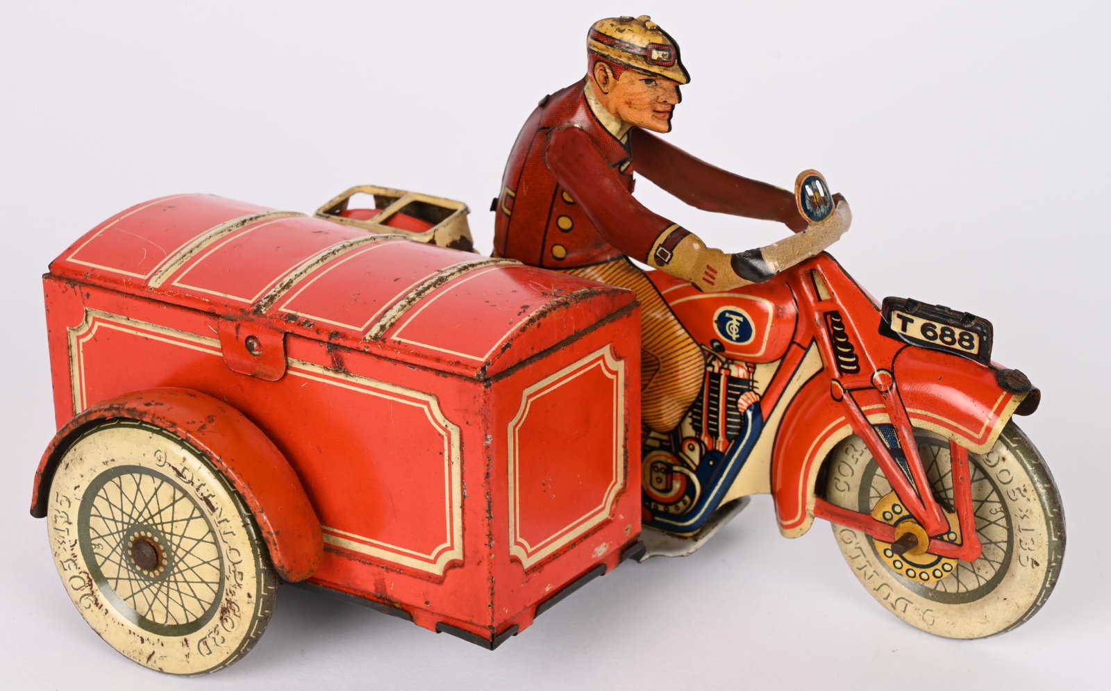 TIPP TIN WINDUP DELIVERY MOTORCYCLE (1 of 11)