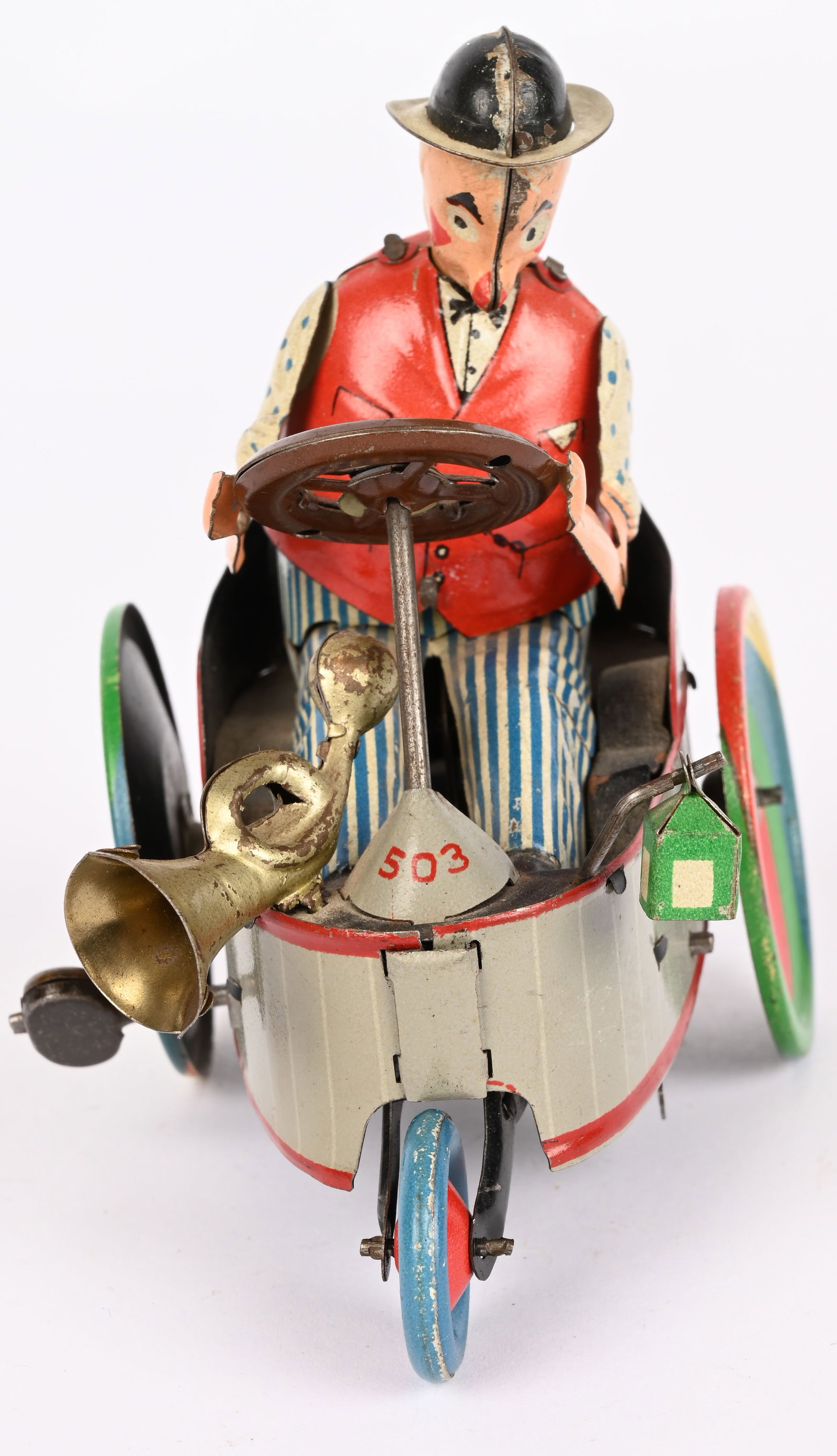 LEHMANN TIN WINDUP PETER CLOWN CYCLE - 2