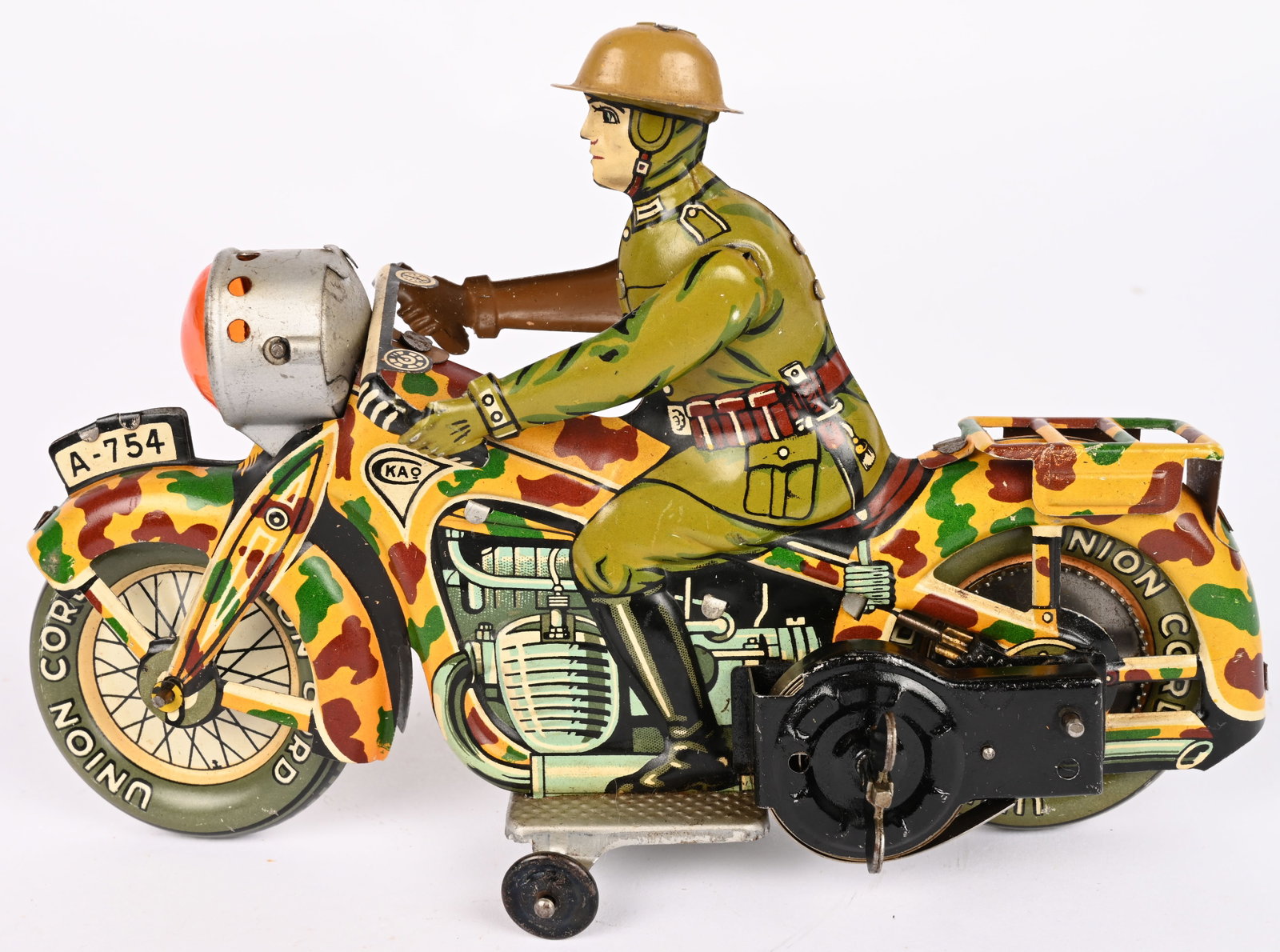 CKO TIN WINDUP GERMAN MILITARY MOTORCYCLE (1 of 5)