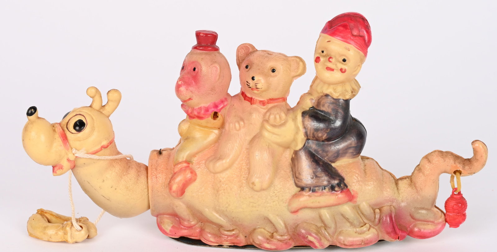 JAPAN WINDUP CLOWN, BEAR, & MONKEY ON CENTIPEDE (1 of 6)