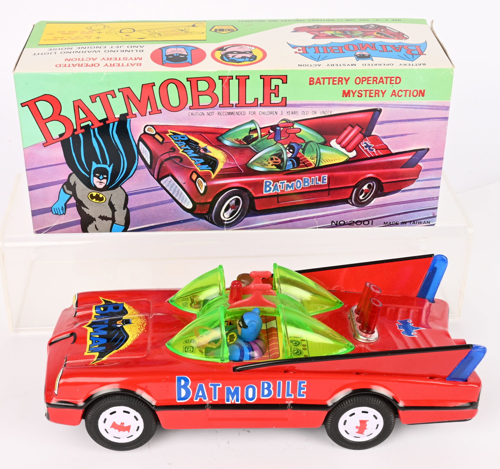 TAIWAN BATTERY OP BATMOBILE w/ BOX (1 of 10)