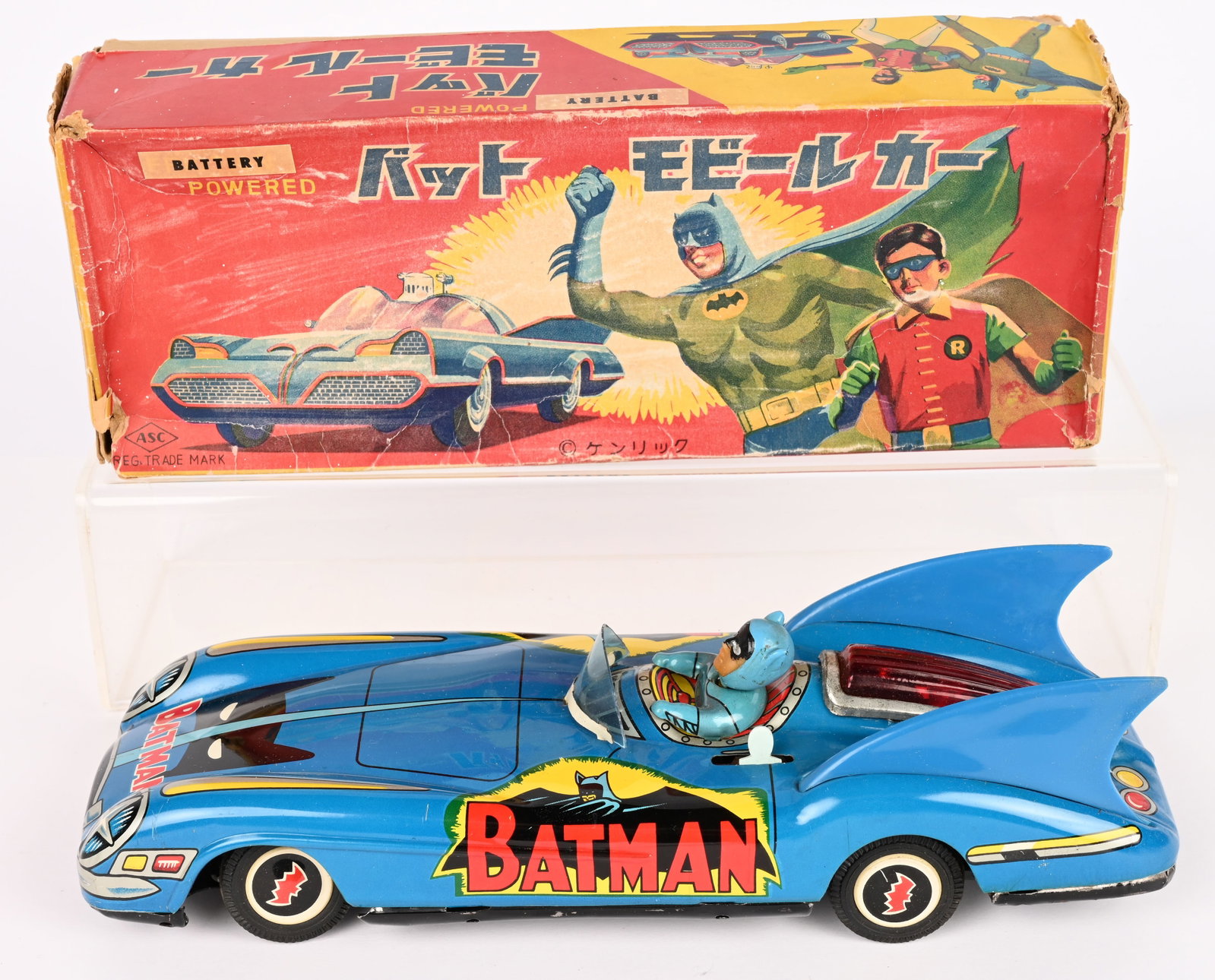 AOSHIN SHOTEN BATTERY OP BATMOBILE w/ BOX (1 of 12)