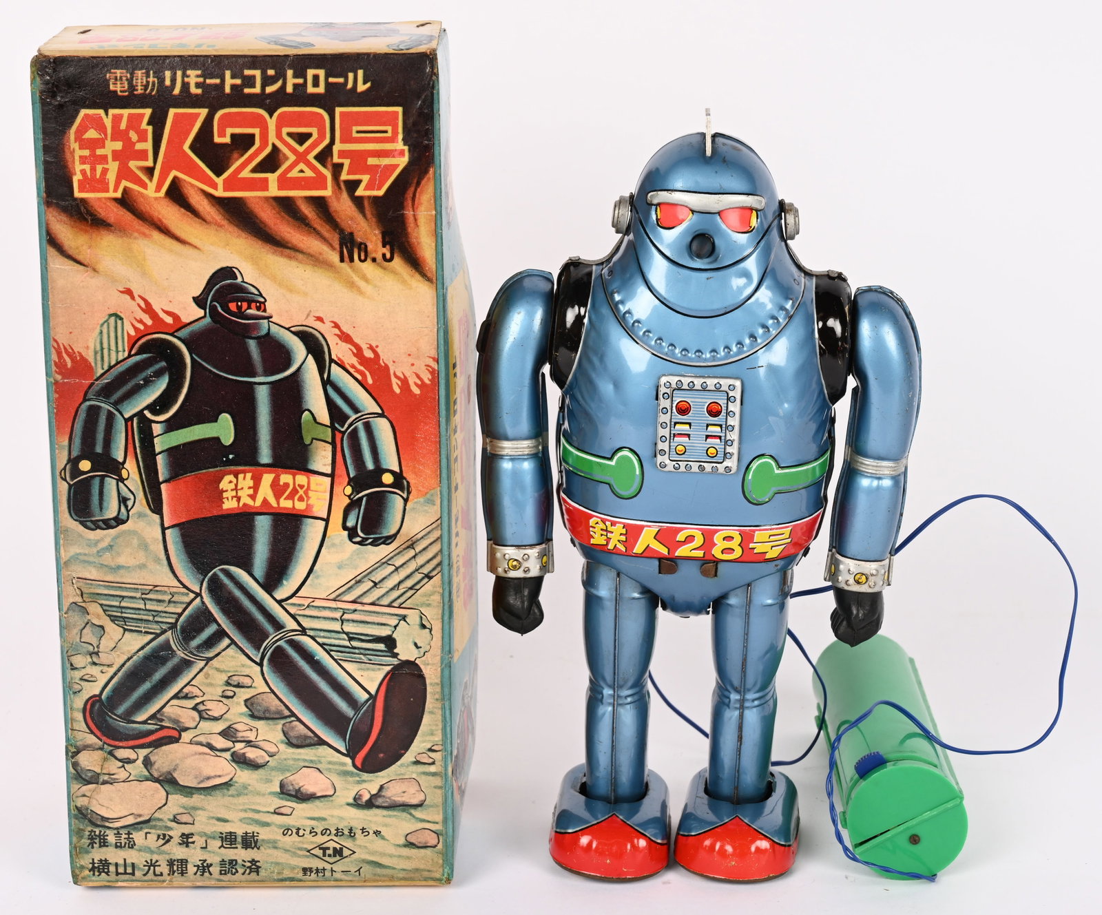 NOMURA BATTERY OP GIGANTOR #5 TETSUJIN 28 w/ BOX (1 of 20)