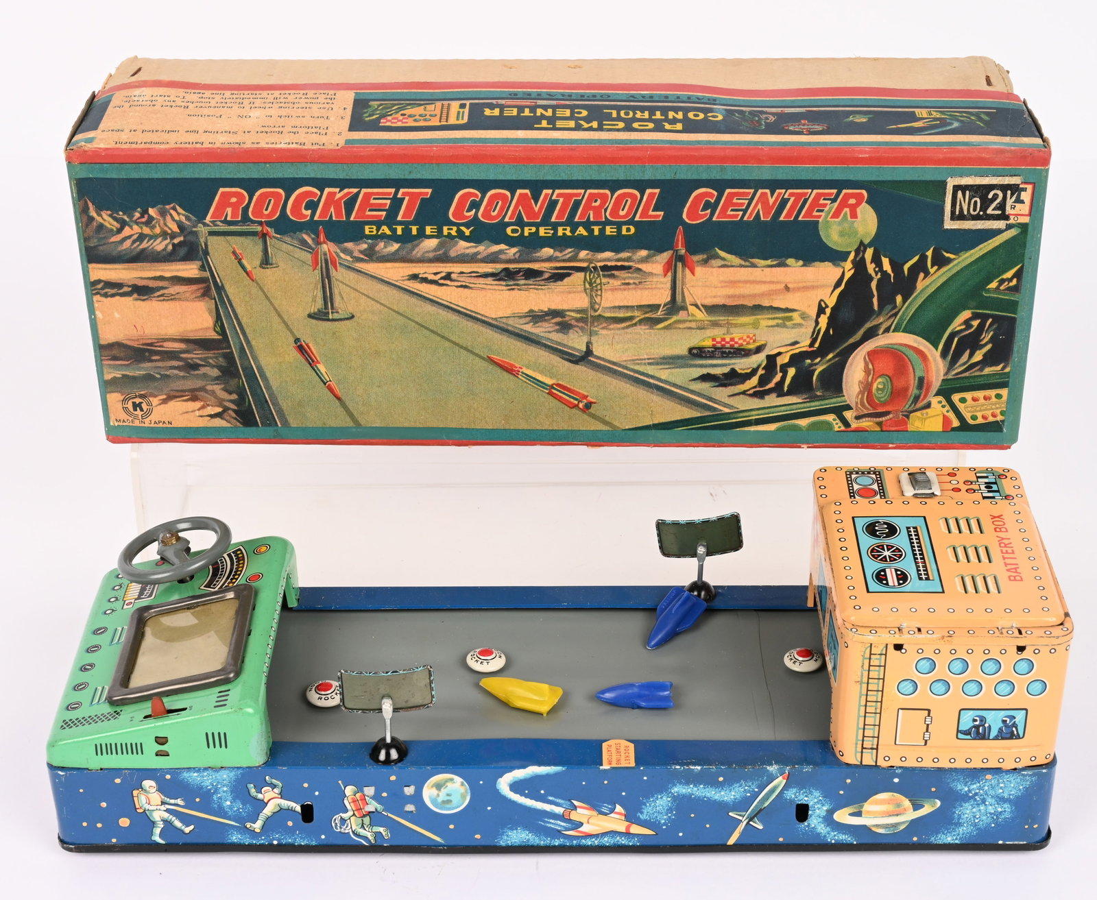 SANKIE BATTERY OP ROCKET CONTROL CENTER w/ BOX (1 of 11)