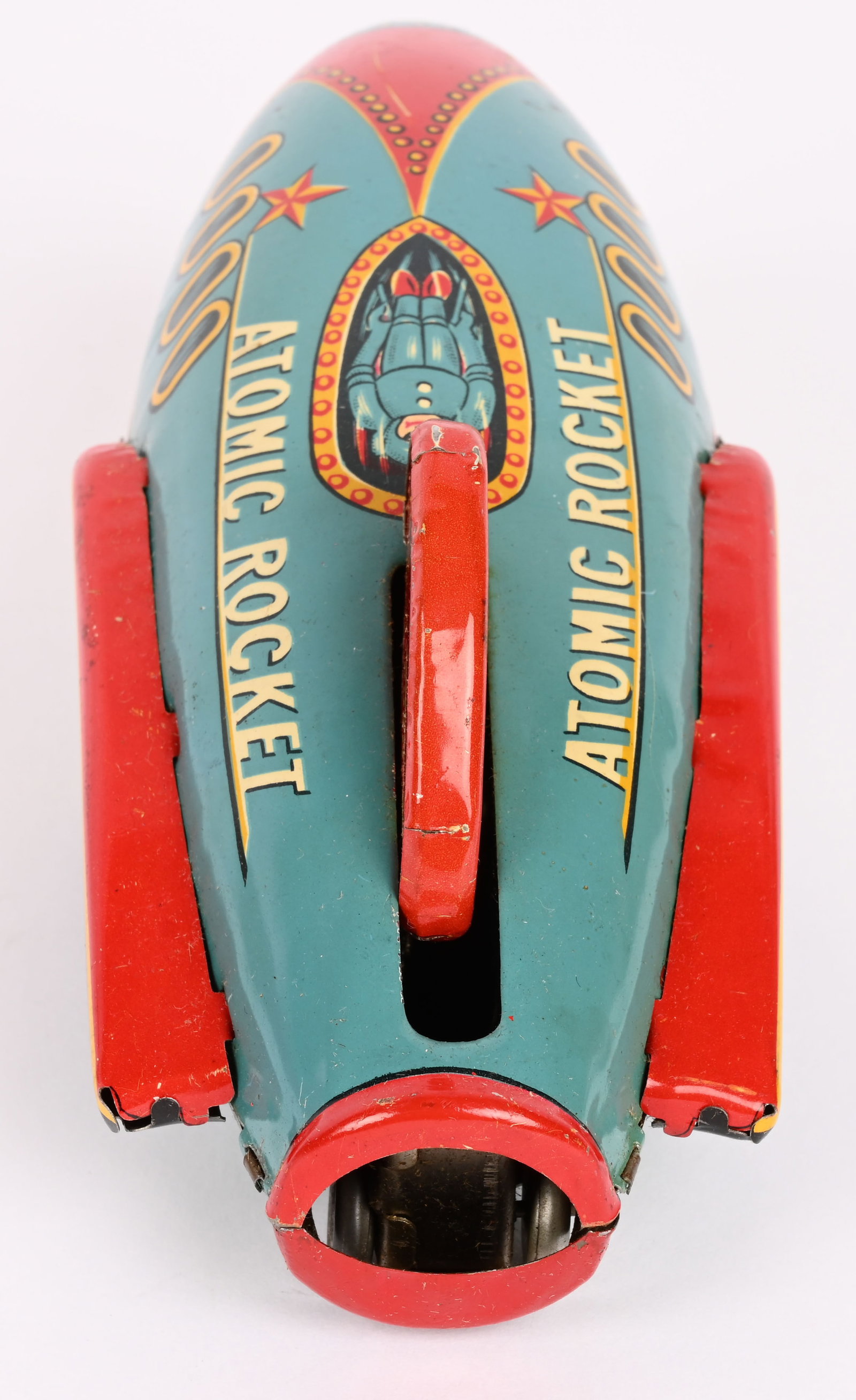MT TIN WINDUP ATOMIC ROCKET w/ BOX - 6