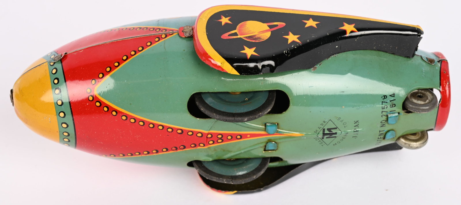 MT TIN WINDUP ATOMIC ROCKET w/ BOX - 7