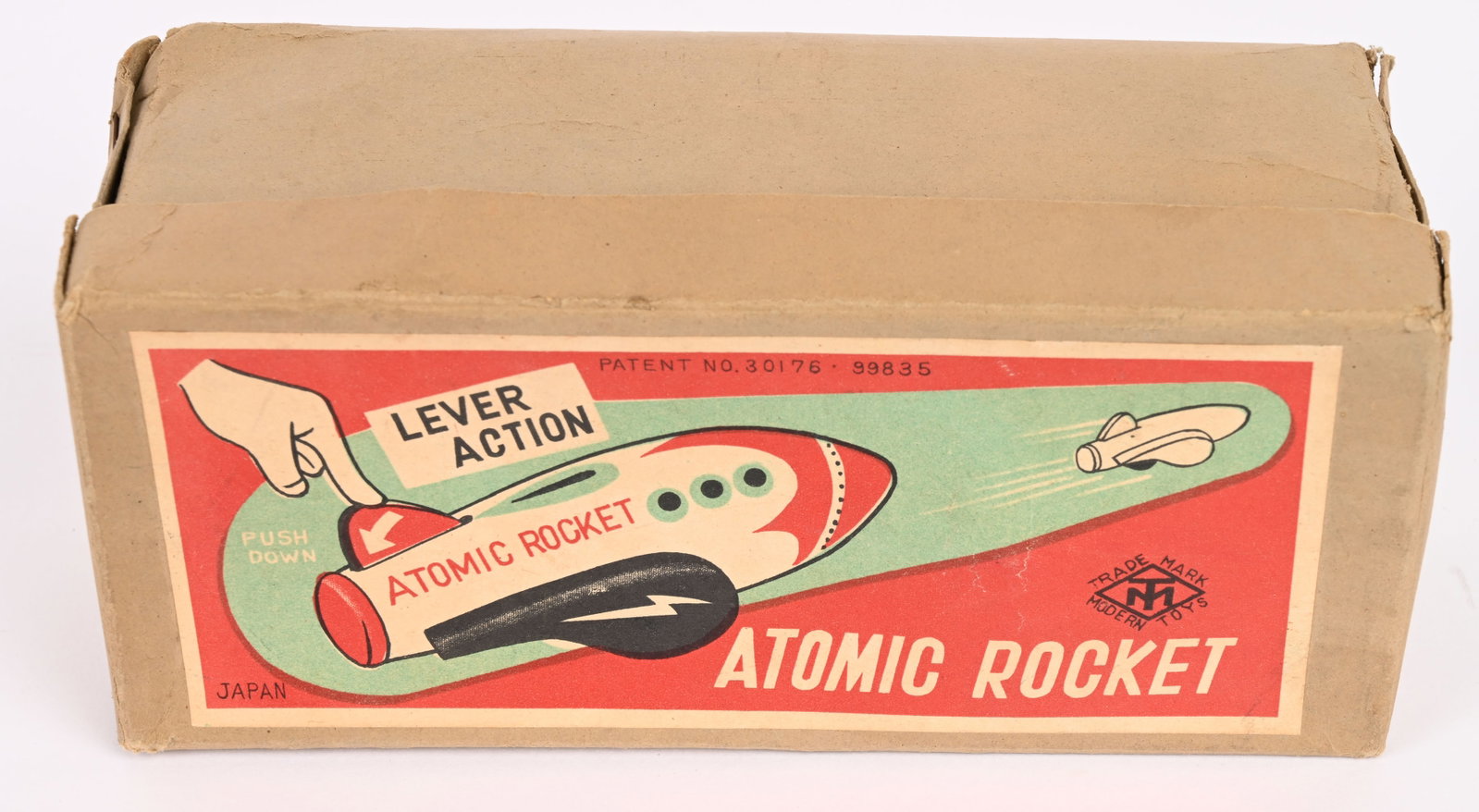 MT TIN WINDUP ATOMIC ROCKET w/ BOX - 8