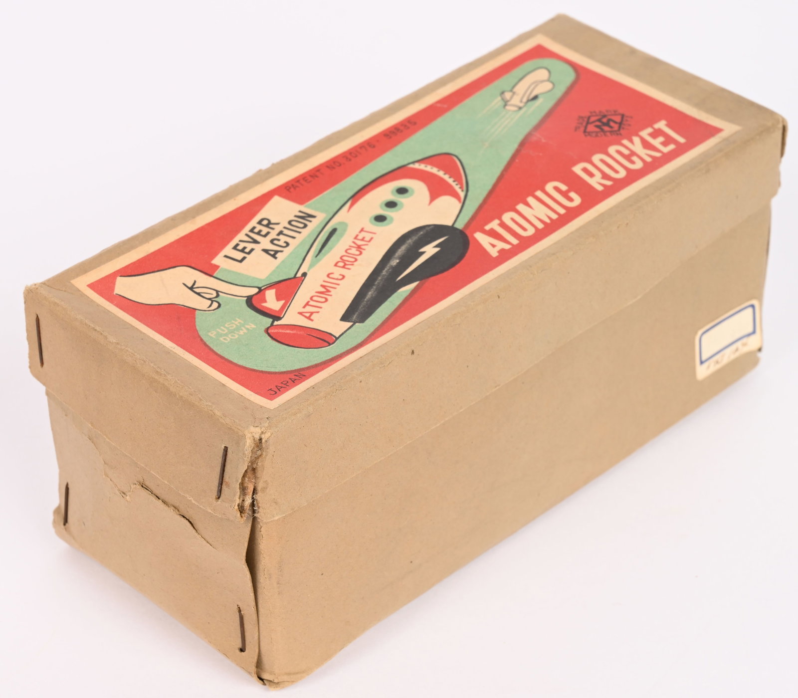 MT TIN WINDUP ATOMIC ROCKET w/ BOX - 9