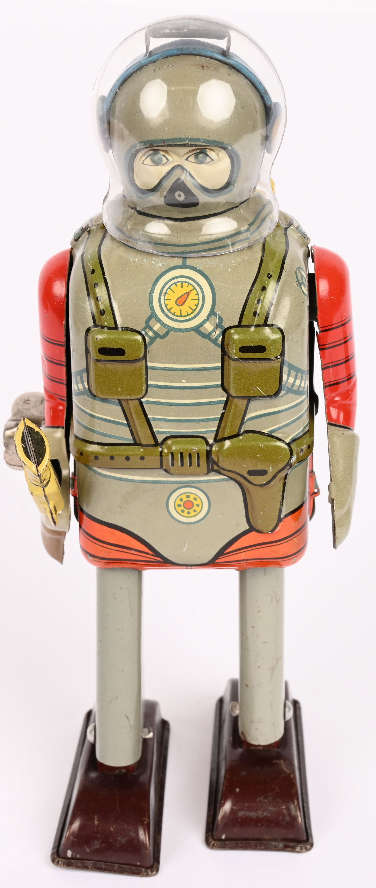 NOMURA TIN WINDUP SPACE COMMANDO w/ BOX - 5