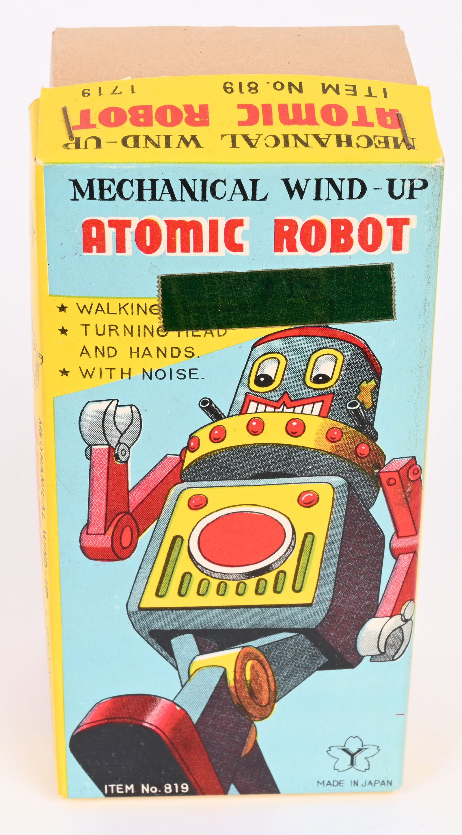YONE TIN WINDUP ATOMIC ROBOT w/ BOX - 6