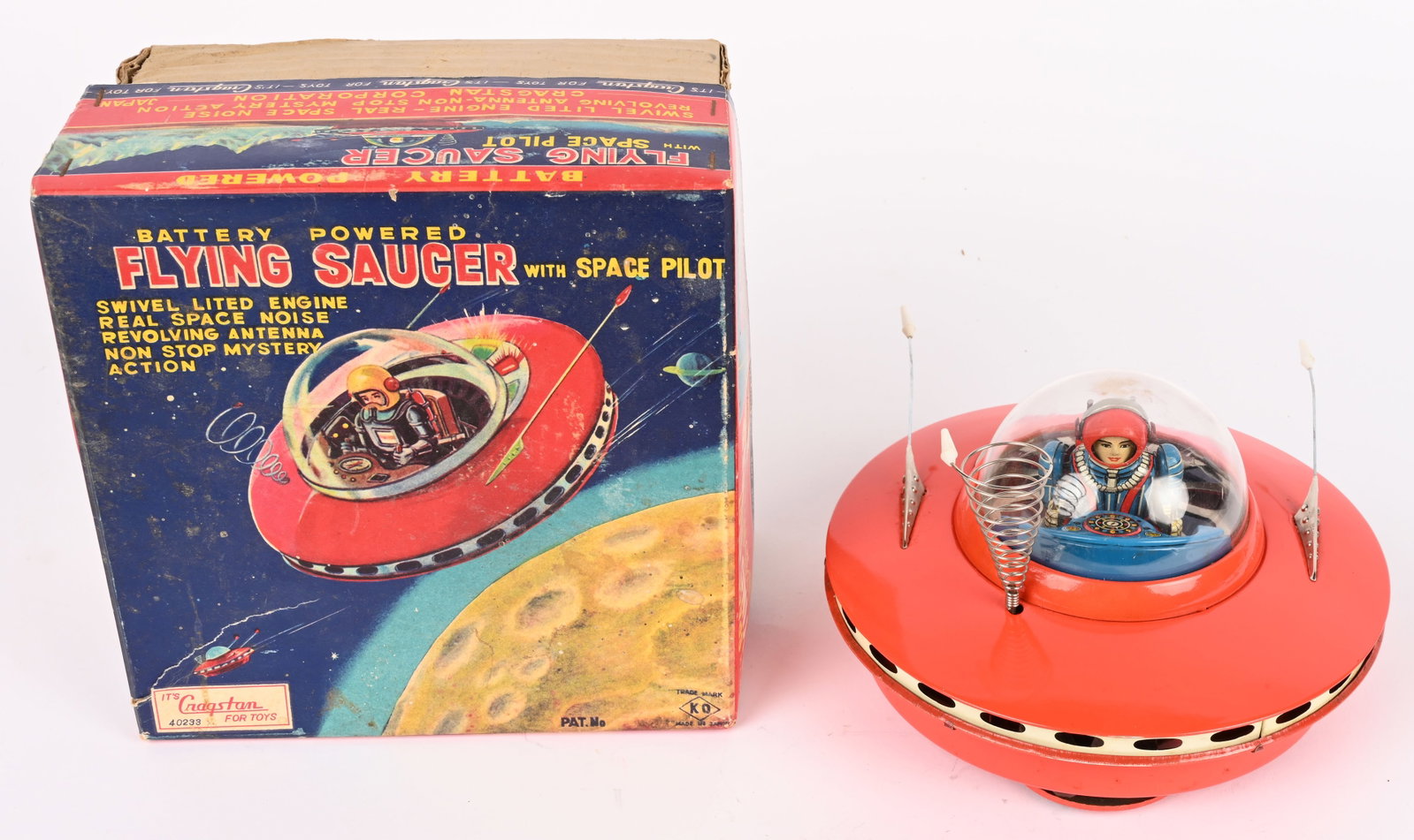 YOSHIYA BATTERY OP FLYING SAUCER w/ BOX (1 of 11)