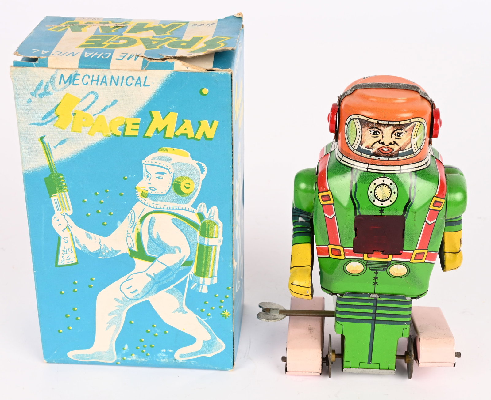NOGUCHI TIN WINDUP SPACE MAN w/ BOX (1 of 6)