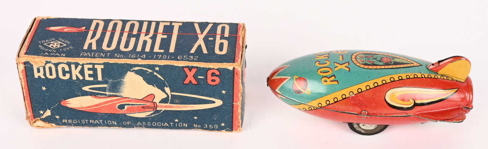 MT TIN FRICTION ROCKET X-6 w/ BOX (1 of 9)