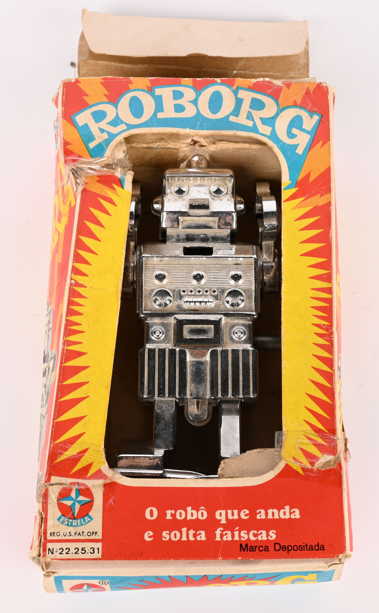 ESTRELLA WINDUP ROBORG ROBOT w/ BOX - 10