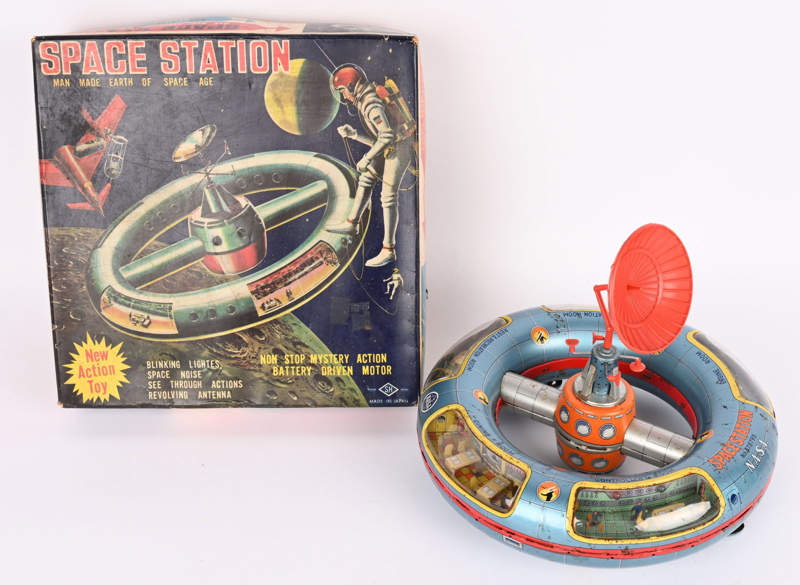 HORIKAWA BATTERY OP SPACE STATION w/ BOX (1 of 13)