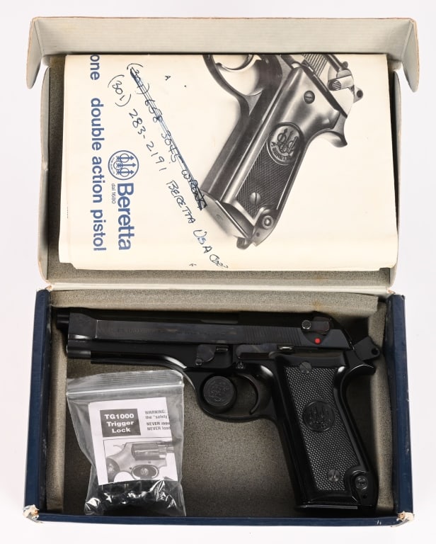 BERETTA 92S 9MM SEMI AUTOMATIC PISTOL BOXED: SERIAL NUMBER: B62157Z. BARREL: 5". CALIBER: 9MM PARA. The Beretta 92S is an early-evolution Italian 9mm semi-automatic pistol developed in the late 1970s as a successor to the original model 92. Cele