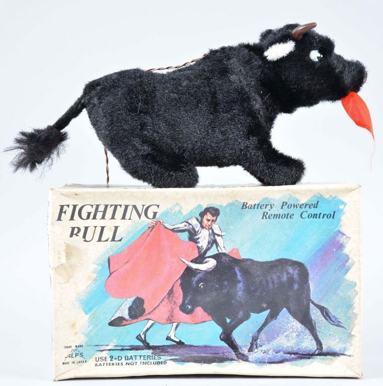 ALPS Battery Op FIGHTING BULL w/Box: All original and complete. With original Box. Excellent