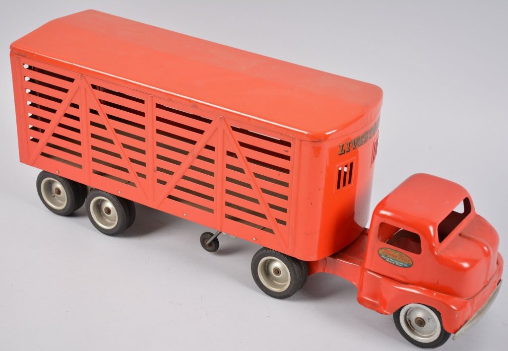 TONKA Pressed Steel LIVESTOCK TRUCK: All original and complete. Excellent