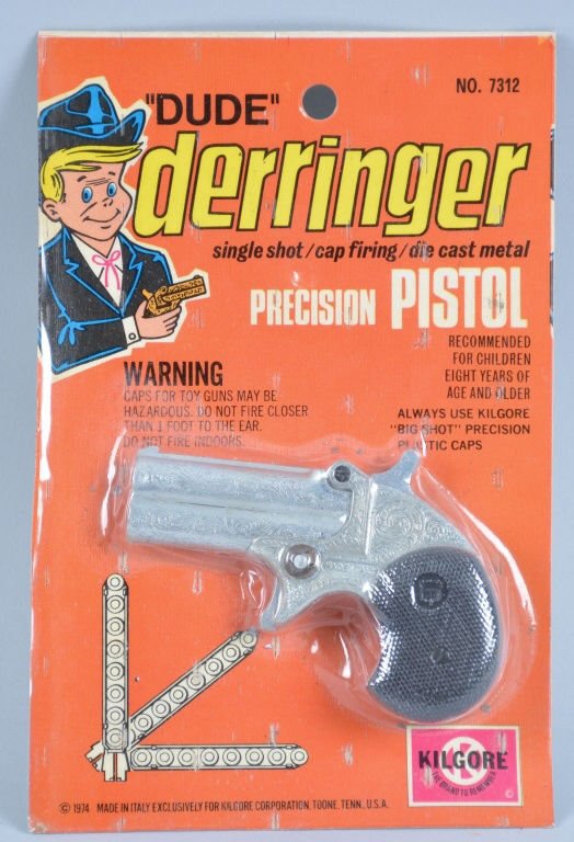 KILGORE DUDE DERRINGER MOC: All original New Old Stock. Near Mint
